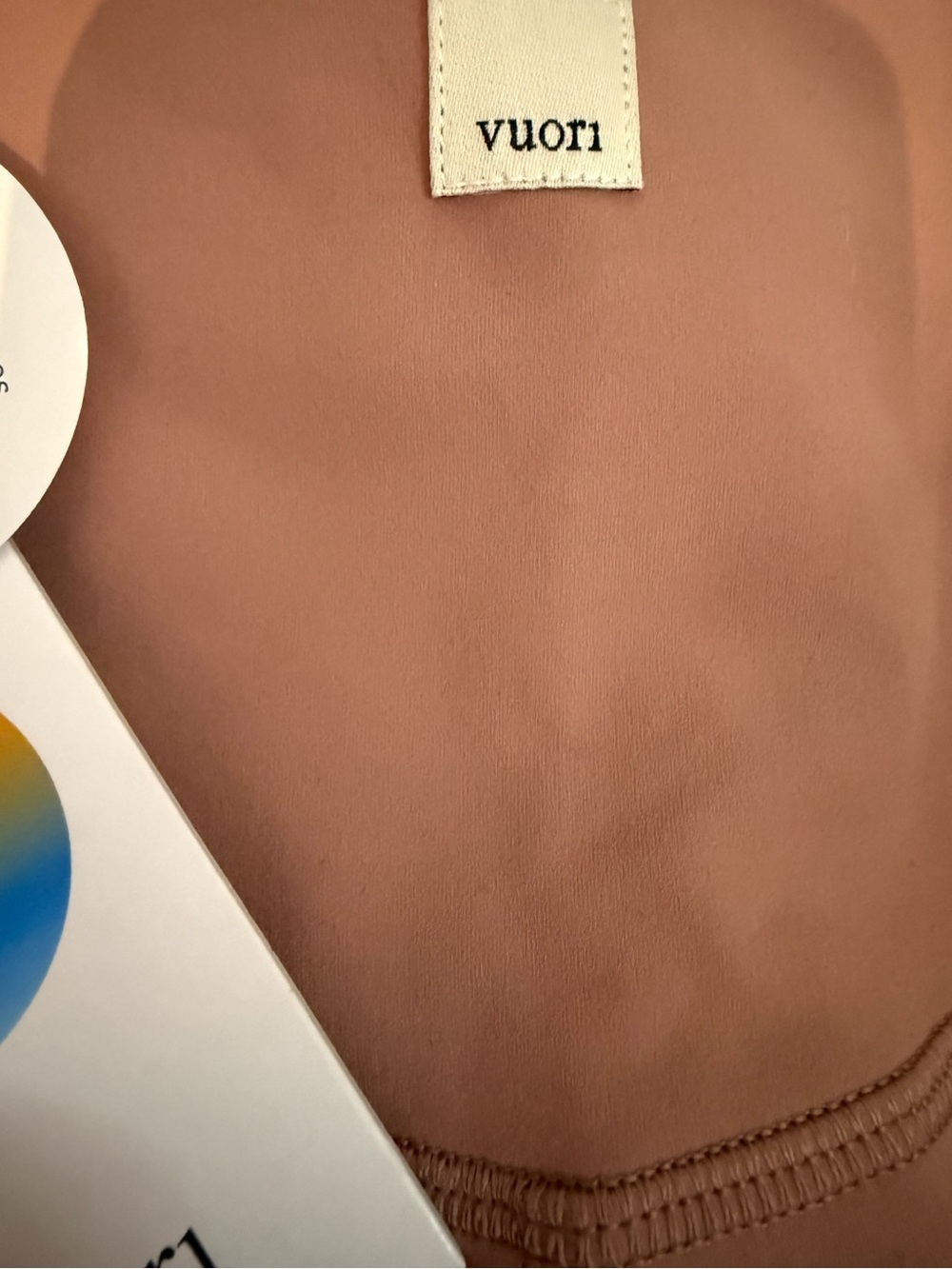 Vuori Colorblock Studio Legging Women's Small Light Terra Cotta NWT - Picture 5 of 7